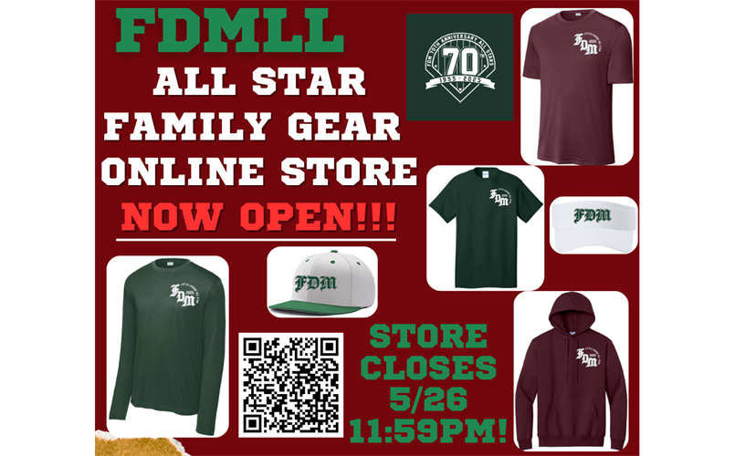 2025 FDMLL All Star Gear Online Store