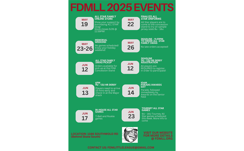 FDMLL 2025 Events