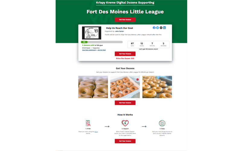 Krispy Kreme Fundraiser